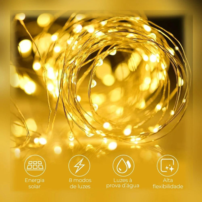 LED Outdoor Solar String Lights Waterproof Lights 22m solar lamp for Fairy Holiday Christmas Party Garland Lighting IR Dimmable
